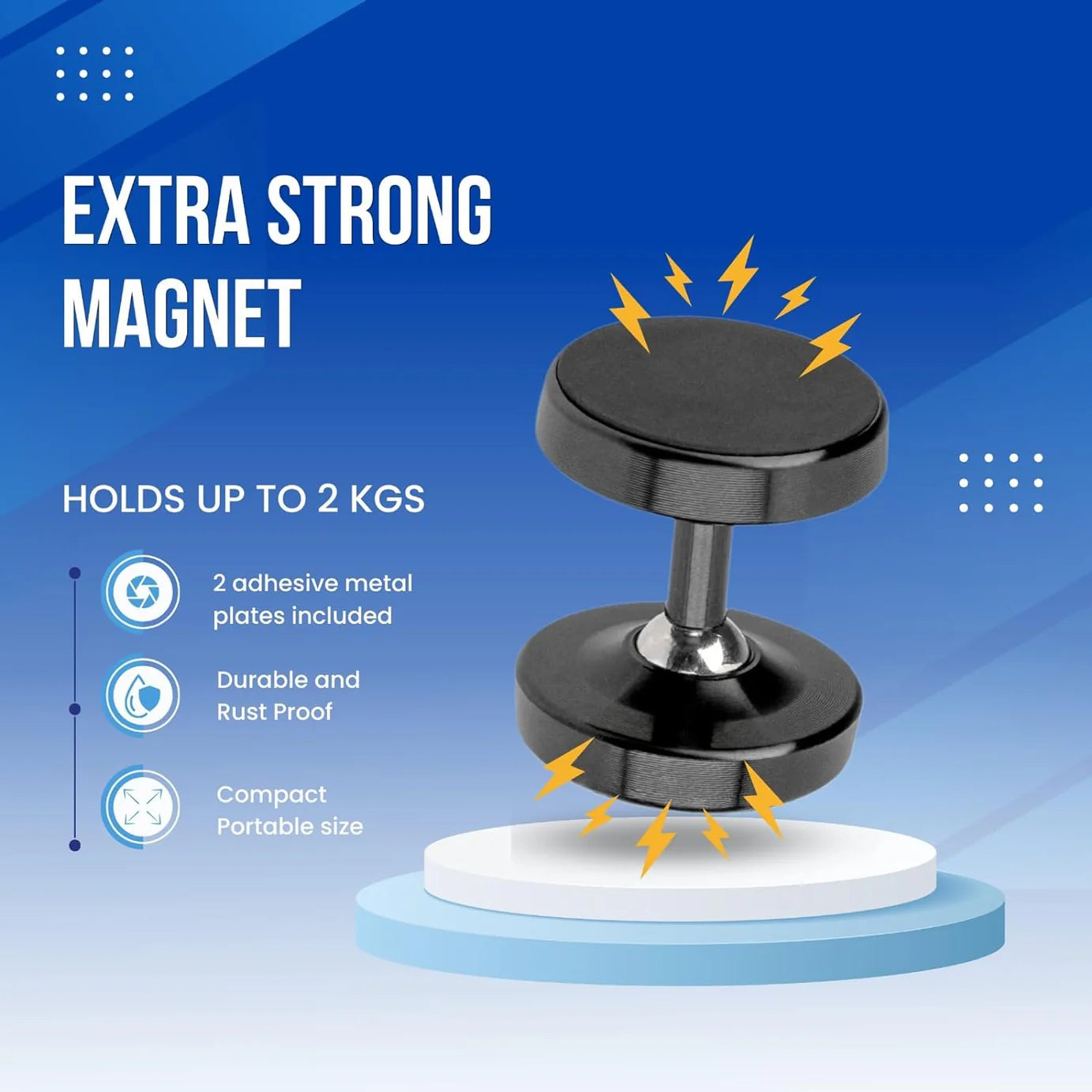 Mini Powerful Dual Magnetic Smartphone Mount & Holder
