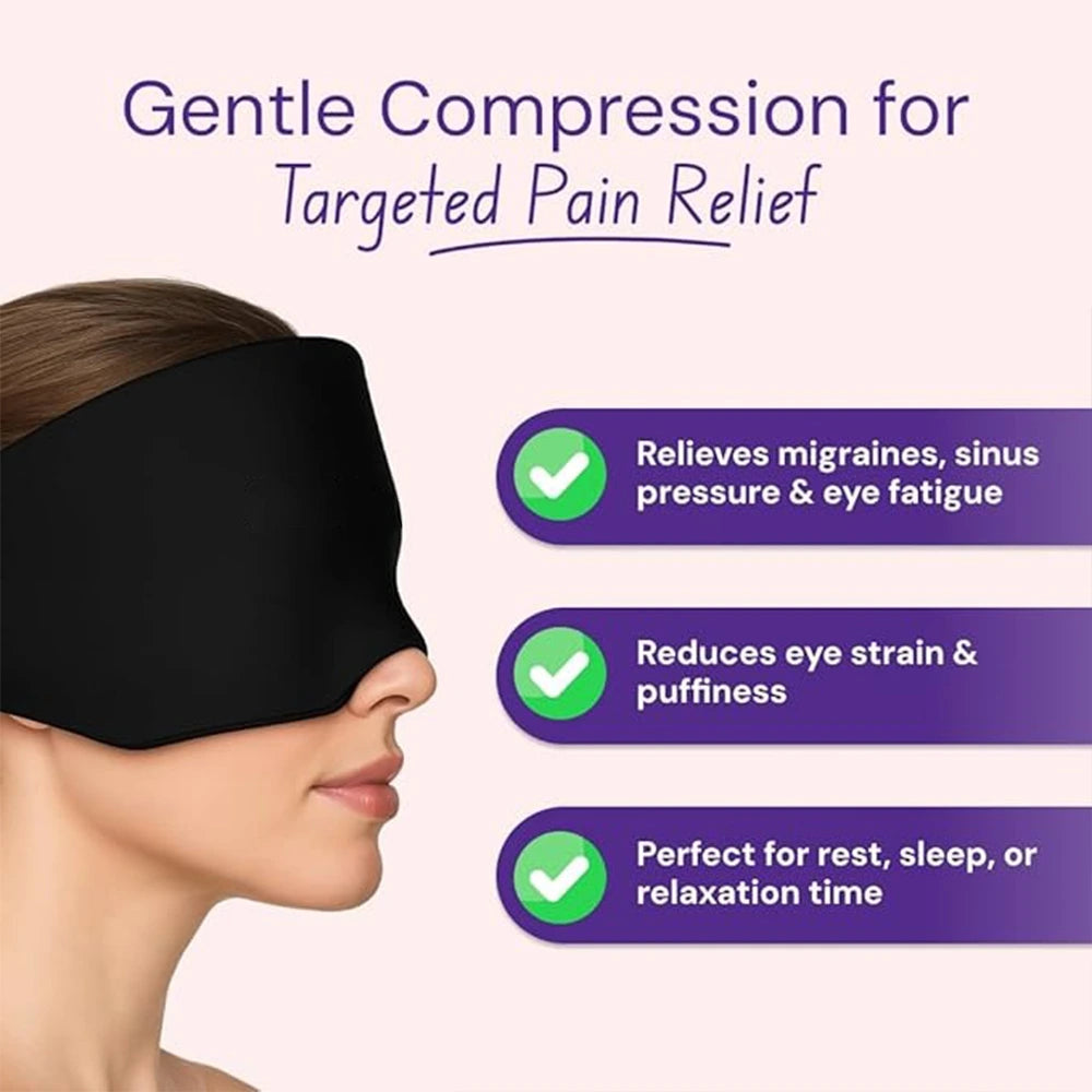Migraine Relief Head Wrap – Instant Cooling Mask for Headache & Stress Relief