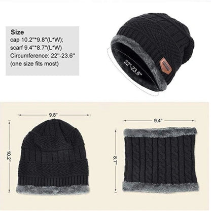 Unisex Woolen Cap Set | Premium Winter Protection Combo