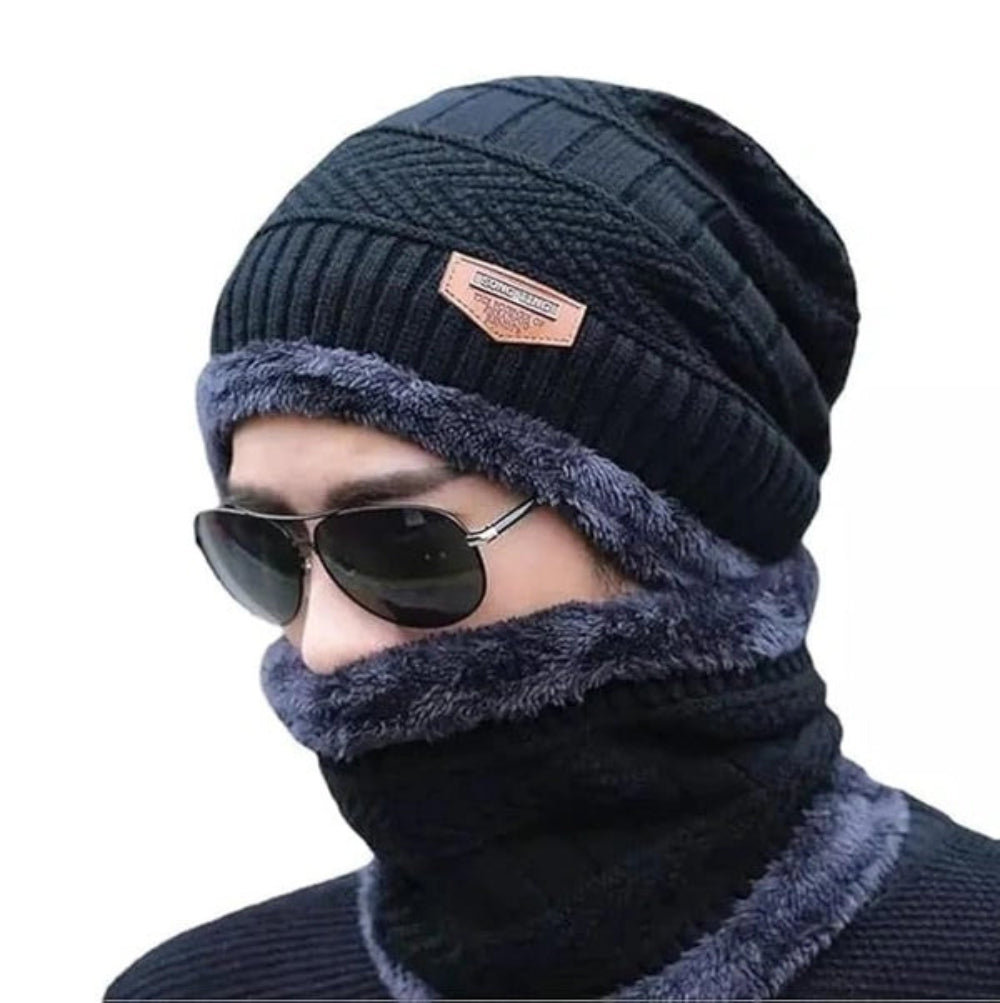 Unisex Woolen Cap Set | Premium Winter Protection Combo