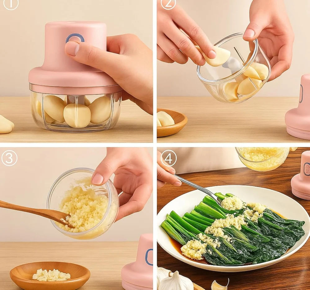 New Ultimate Electric Mini Food Chopper 250ml | USB Charging | Wireless